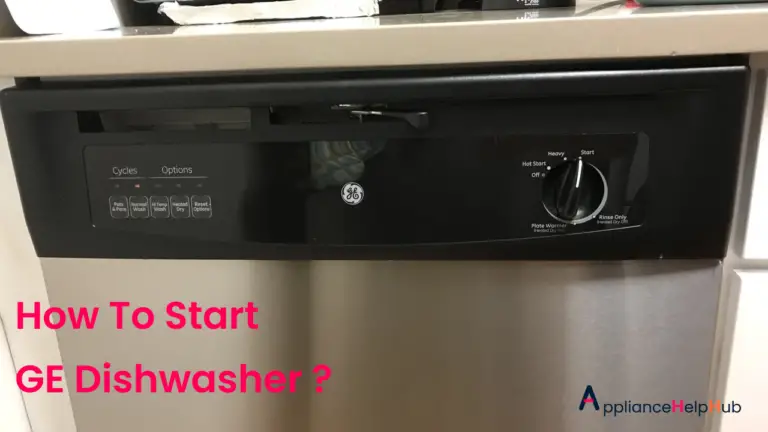 how to start ge dishwasher