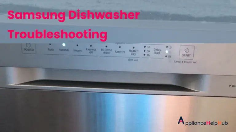 samsumg dishwasher troubleshooting